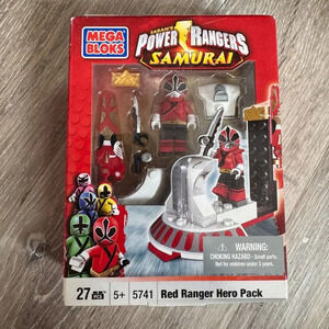 Mega Bloks Power Rangers samurai‎ 2  pack '5741' and 5743 new unopened